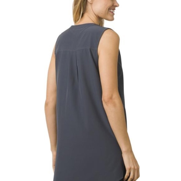 Prana Natassa Travel Sleeveless Tunic - Slate Grey S - Picture 8 of 8